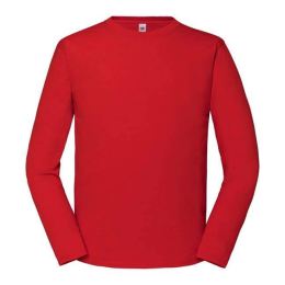 Снимка на Iconic 195 Ringspun Premium Fruit of the Loom Men's Red T-shirt