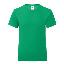 Снимка на Iconic Fruit of the Loom Girls' Green T-shirt