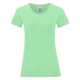 Снимка на Iconic Women's Mint T-shirt in combed cotton Fruit of the Loom