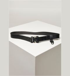 Снимка на Imitation leather belt with hook black