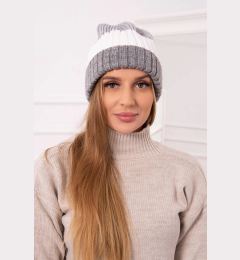 Снимка на Kesi Cap with fleece Bojana K265 grey+white