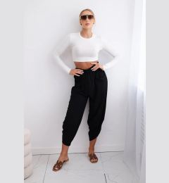 Снимка на Kesi Włoski Trousers with wide leg and pockets black