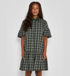 Снимка на Khaki plaid shirt dress Noisy May Erik - Women