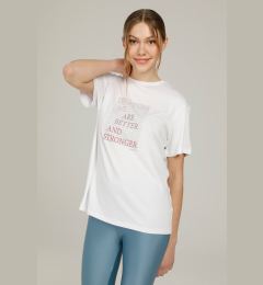 Снимка на KINETIX SN784 LINA SLOGAN T-SHIRT WHITE Woman Sleeve T-Sh