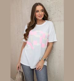 Снимка на Kiss Shredded Cotton Blouse White