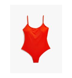 Снимка на Koton Basic Swimsuit Thin Strap U-Neck Covered