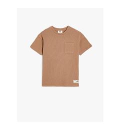 Снимка на Koton Basic T-Shirt Short Sleeve Crew Neck Pocket Detailed Cotton