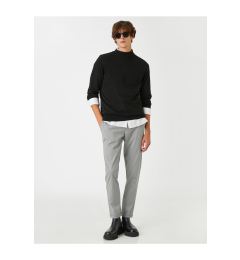 Снимка на Koton Basic Woven Trousers with Waist Tie