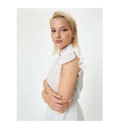 Снимка на Koton Bow Detailed Blouse Ruffled Short Sleeve