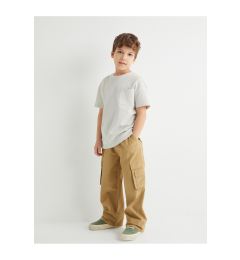 Снимка на Koton Cargo Pants Wide Leg Tie Waist Cotton