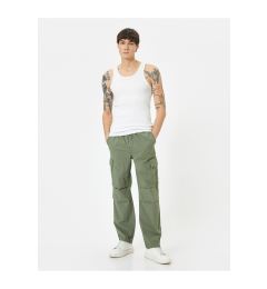 Снимка на Koton Cargo Parachute Trousers Laced Waist Pocket Detailed