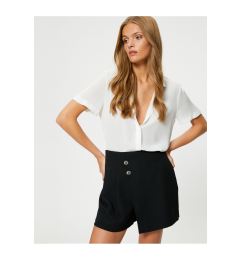 Снимка на Koton Chiffon Shirt Short Sleeve Classic Collar