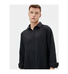 Снимка на Koton Classic Shirt Basic Buttoned Long Sleeve