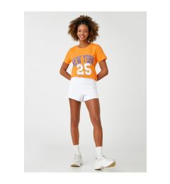 Снимка на Koton College Printed T-Shirt Crew Neck Short Sleeve