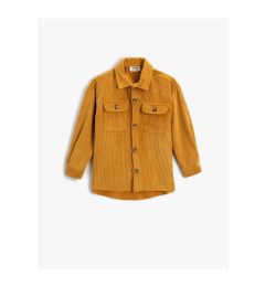 Снимка на Koton Corduroy Shirt Long Sleeve Covered Double Pockets Buttoned