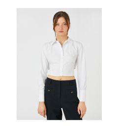 Снимка на Koton Corset Detailed Crop Shirt