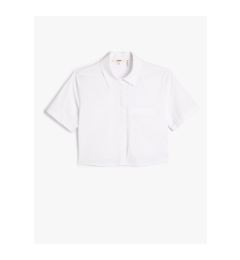 Снимка на Koton Crop Short Sleeve Shirt Buttoned Pocket Detail