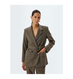 Снимка на Koton Double Breasted Belted Blazer Jacket with Pockets