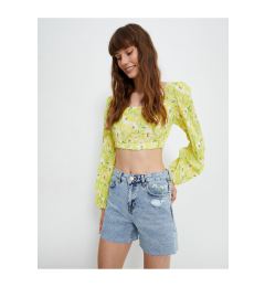 Снимка на Koton Embroidered Ripped Mini Denim Shorts