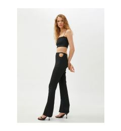 Снимка на Koton Flare Trousers Window Detail Slit