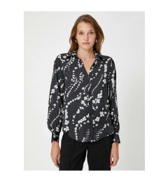 Снимка на Koton Floral Shirt Long Sleeve Buttoned Classic Cuff Collar