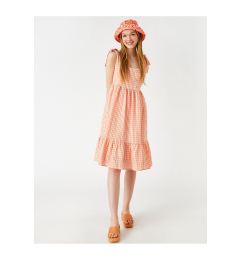 Снимка на Koton Gingham Patterned Midi Dress