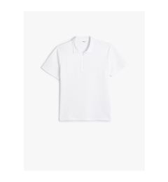 Снимка на Koton Half Zipper Polo T-Shirt Short Sleeve Textured