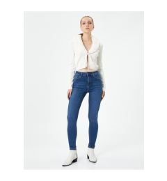 Снимка на Koton High Waist Denim Trousers Skinny Leg Slim Cut - Carmen Jean