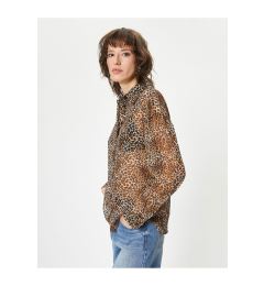 Снимка на Koton Leopard Patterned Shirt Long Sleeve Buttoned