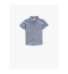 Снимка на Koton Linen Blend Short Sleeve Shirt