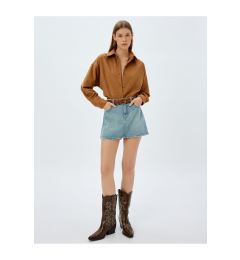 Снимка на Koton Long Sleeve Buttoned Faux Suede Shirt Jacket