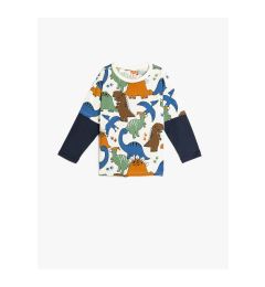 Снимка на Koton Long Sleeve T-Shirt Dinosaur Printed Crew Neck