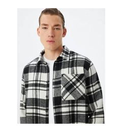 Снимка на Koton Lumberjack Shirt Long Sleeve Winter Pocket Detail Cotton Blend