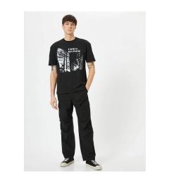 Снимка на Koton Men's Trousers Black 4sam40049hw