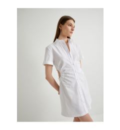 Снимка на Koton Mini Shirt Dress Window Detailed Buttoned Short Sleeve Cotton