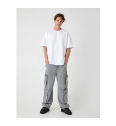 Снимка на Koton Oversize Pocket Detailed Cotton Cargo Jeans