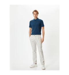 Снимка на Koton Polo Neck T-Shirt Buttoned Short Sleeve Cotton