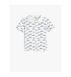 Снимка на Koton Polo Neck T-Shirt Short Sleeve Printed Cotton