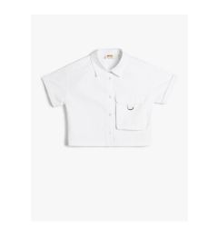 Снимка на Koton Shirt Short Sleeve Pocket Detailed Cotton