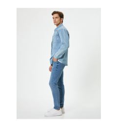 Снимка на Koton Skinny Fit Buttoned Regular Waist Jeans - Michael Jean