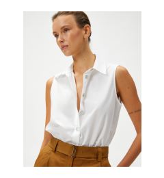 Снимка на Koton Sleeveless Shirt Buttoned Cotton