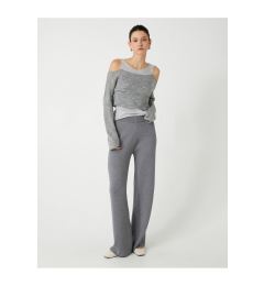 Снимка на Koton Standard Waist Straight Wide Leg Knitwear Trousers