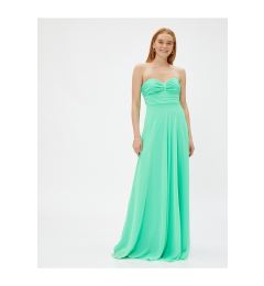 Снимка на Koton Strapless Chiffon Evening Dress