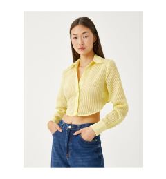 Снимка на Koton Striped Crop Shirt