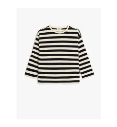 Снимка на Koton Striped T-Shirt Long Sleeve Crew Neck Cotton