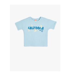 Снимка на Koton T-Shirt Short Sleeve City Printed Crew Neck Cotton