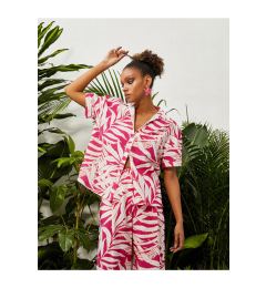 Снимка на Koton Tropical Printed Short Sleeve Shirt