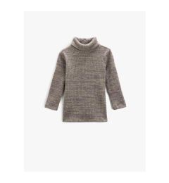 Снимка на Koton Turtleneck T-Shirt Long Sleeve Soft Textured Loose Fit