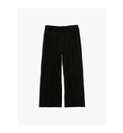 Снимка на Koton Wide Leg Trousers Elastic Waist Textured