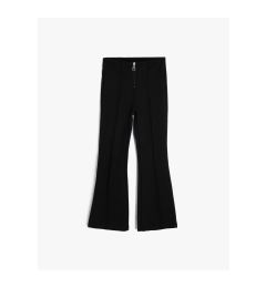 Снимка на Koton Wide Leg Trousers Zipper Detailed Viscose Fabric